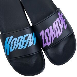 Korean Zombie Chan Sung Jung MMA Slides Sandals Black Blue Purple Men 7.5 W-8.5
